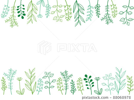 Scandinavian style simple green plant frame 88068978