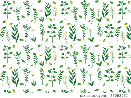 斯堪的納維亞風格的綠色植物圖案 斯堪的納維亞風格的綠色植物圖案 88068981