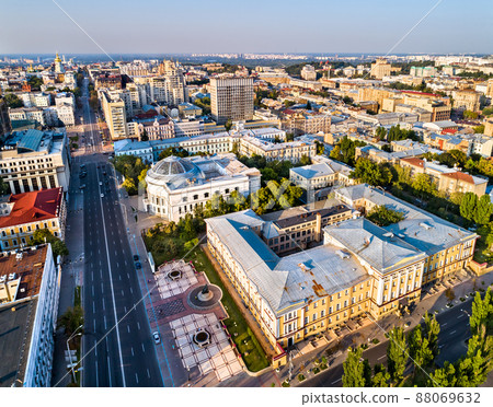 Institute of Philology and Central Council House in Kyiv, Ukraine Institute of Philology and Central Council House in Kyiv, Ukraine 88069632