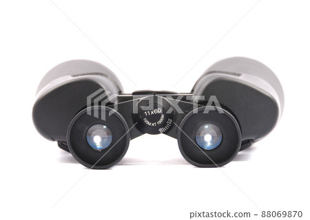 Black binoculars isolated on white Black binoculars isolated on white 88069870