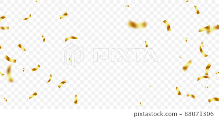 Vector image of golden confetti for a joyous party background 88071306