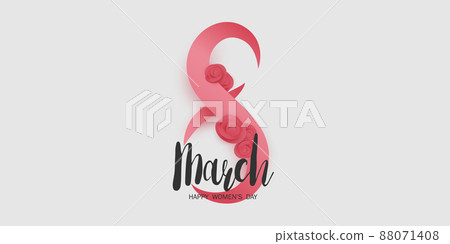 number 8 greeting card for march 8 banner for international women's day number 8 greeting card for march 8 banner for international women's day 88071408