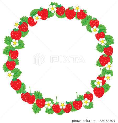 圓形草莓框架圖 圓形草莓框架圖 88072205