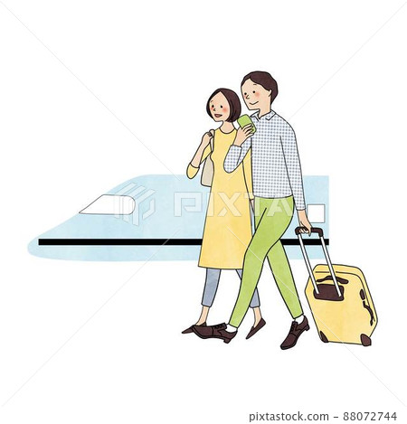Traveling men and women and the Shinkansen 88072744