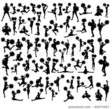 Cheerleader Silhouettes Set 88074467