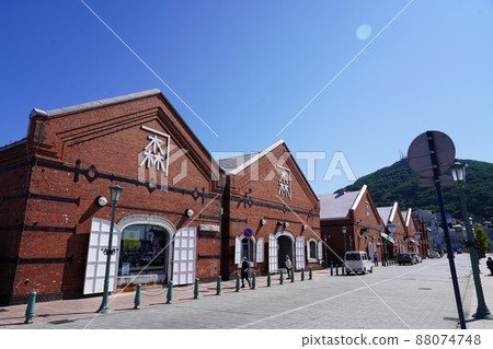 Kanemori red brick warehouse in Hakodate 88074748