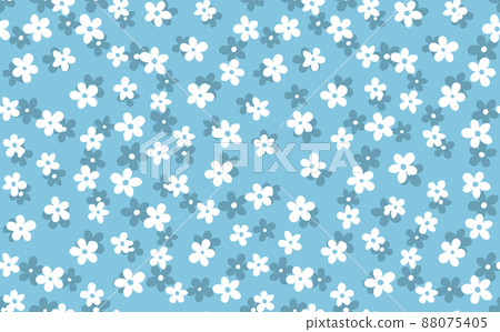 Floral seamless with hand drawn color flowers. Cute summer background. Modern floral compositions. Fashion vector stock illustration for wallpaper, posters, card, fabric, textile Floral seamless with hand drawn color flowers. Cute summer background. Modern floral compositions. Fashion vector stock illustration for wallpaper, posters, card, fabric, textile 88075405