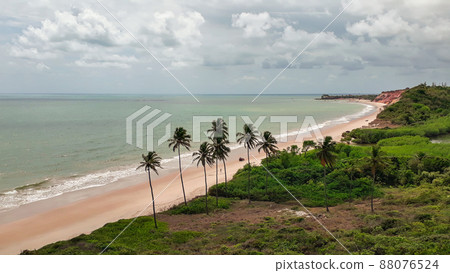 orange cliffs in Tabatinga Beach. Conde, Paraiba, Brazil orange cliffs in Tabatinga Beach. Conde, Paraiba, Brazil 88076524