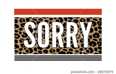 slogan Sorry Cool phrase graphic vector Print Fashion lettering calligraphy 88076979