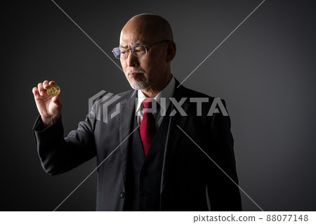 Bitcoin and senior men Bitcoin and senior men 88077148