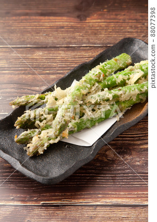 Tempura of asparagus Tempura of asparagus 88077398