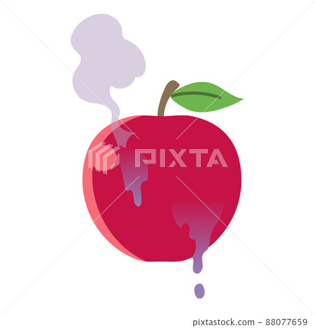 Illustration of poisoned apple Illustration of poisoned apple 88077659