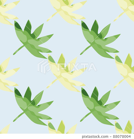 Abstract palm leaves tropical seamless pattern. Creative leaf endless wallpaper. 88078004
