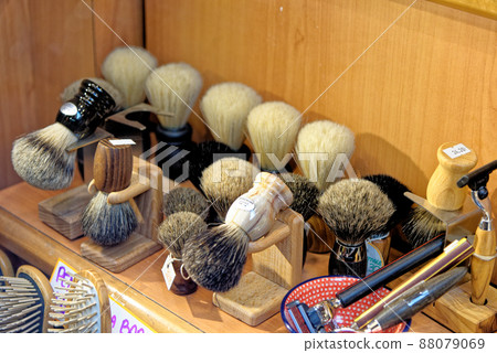 Vintage Italian brush shop display - BOLOGNA, ITALY Vintage Italian brush shop display - BOLOGNA, ITALY 88079069