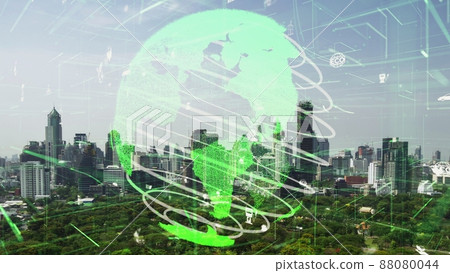 Green city technology shifting towards sustainable alteration concept 88080044