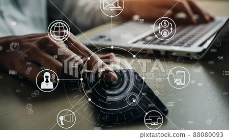 Conceptual business dashboard for financial data analysis Conceptual business dashboard for financial data analysis 88080093