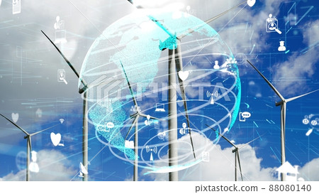 Environmental conservation technology and approaching global sustainable ESG 88080140