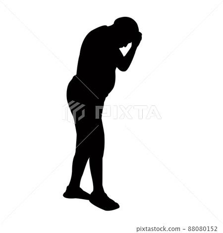 a man body silhouette vector 88080152
