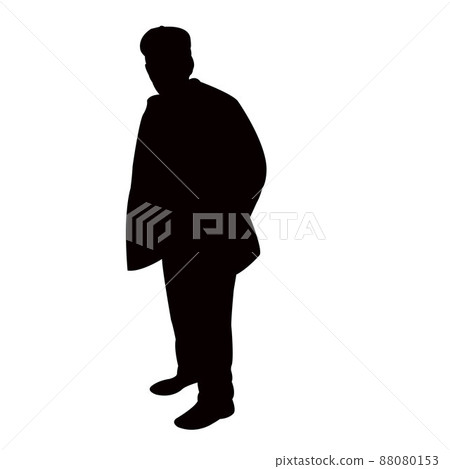 a man body silhouette vector 88080153