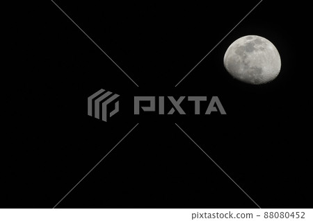 Hakushu-cho, Hokuto City, Moon age 11.4, waxing March spring moon (location: upper right) 88080452