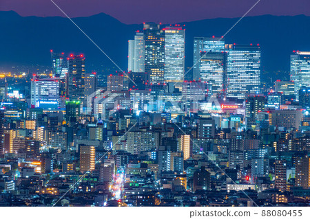 Night view of Nagoya city seen from Higashiyama Sky Tower [Aichi Prefecture] 88080455