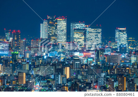 Night view of Nagoya city seen from Higashiyama Sky Tower [Aichi Prefecture] 88080461