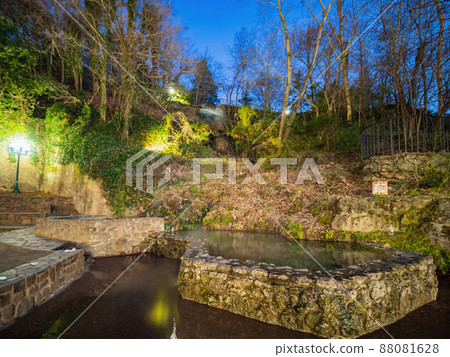 Night view of the Hot Spring above Ground Night view of the Hot Spring above Ground 88081628