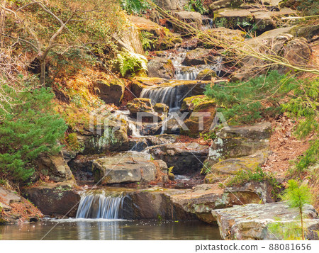 Close up shot of waterfall landscape 88081656