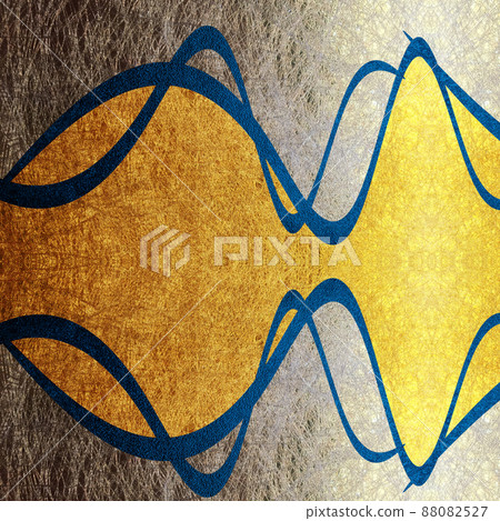 Golden abstract pattern design - Stock Illustration [88082527] - PIXTA