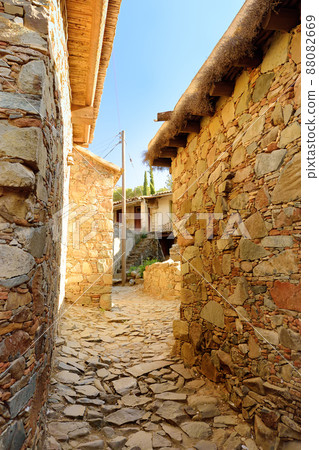 Ancient houses in Phicardou (Fikardou) village, Cyprus. This beautiful village declared Ancient Monument. Ancient houses in Phicardou (Fikardou) village, Cyprus. This beautiful village declared Ancient Monument. 88082669