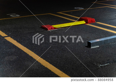 Image of a paid parking lot at night Image of a paid parking lot at night 88084958