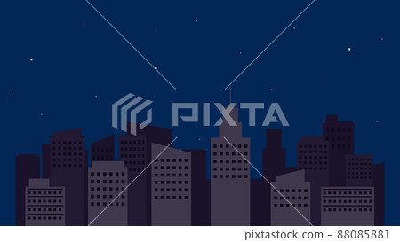 City hit by large-scale blackout, Planned blackout, Landscape, Night view, Midnight 88085881