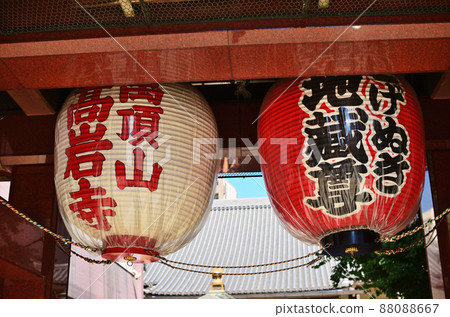 Togenuki Jizoson Takaiwaji Temple in Sugamo Jizo-dori Shopping Street Togenuki Jizoson Takaiwaji Temple in Sugamo Jizo-dori Shopping Street 88088667