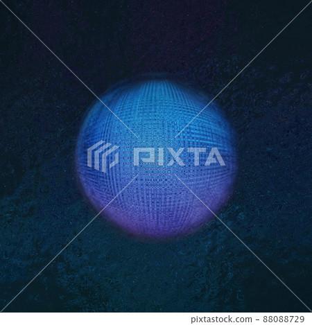 Blue ball circle circle three-dimensional light material 88088729