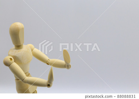 Image of a drawing doll that refuses while being frightened Image of a drawing doll that refuses while being frightened 88088831