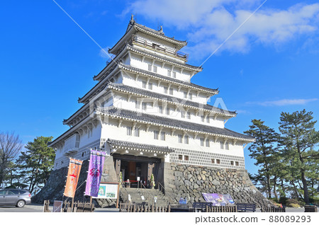 Shimabara Castle's five-story castle tower Shimabara Castle's five-story castle tower 88089293