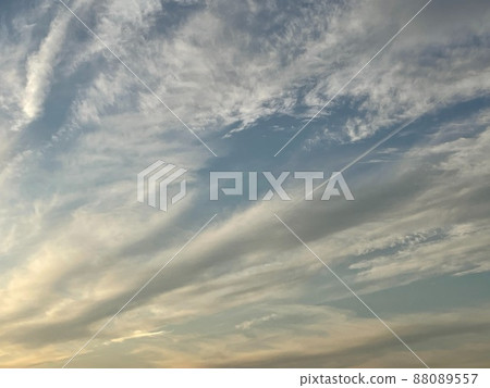 Beautiful evening view (100) [Winter sky] 88089557