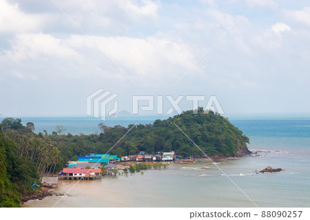Aerial view of Fisherman village 88090257