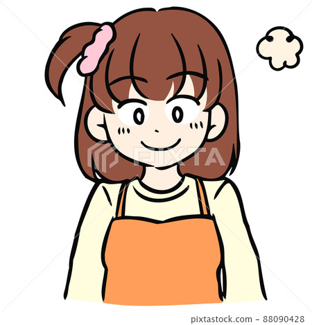 圖標/女孩的微笑 88090428