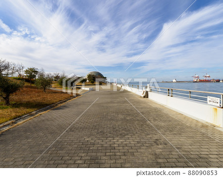 Scenery of Cosmo Square beach green area Scenery of Cosmo Square beach green area 88090853