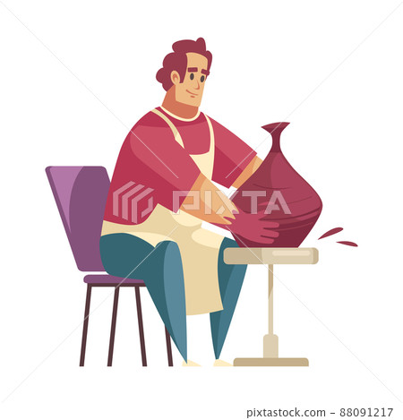 Male Potter Craftsman Composition 88091217