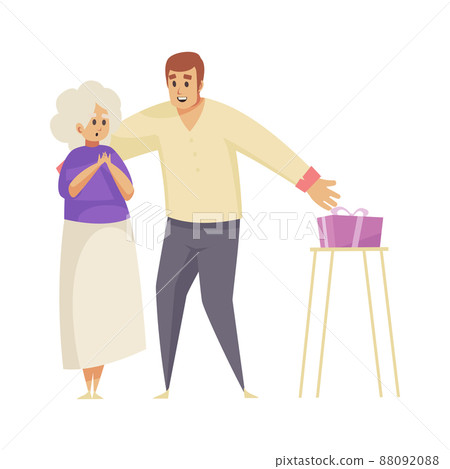 Old Mom Gift Composition Old Mom Gift Composition 88092088