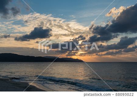 在Ohama海灘公園的日落 在Ohama海灘公園的日落 88093022