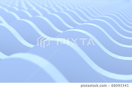 3DCG abstract, repeating waveform pattern 3DCG abstract, repeating waveform pattern 88093341