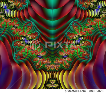 Computer generated abstract colorful fractal artwork Computer generated abstract colorful fractal artwork 88095026