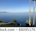 View of Mt. Fugen and Yushima in Shimabara from the hill of Amakusa Resort Hotel 88095176