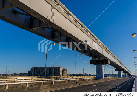 Scenery of Tappi Bridge over the Tama River Scenery of Tappi Bridge over the Tama River 88095446