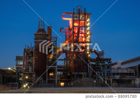 Old smelter Phoenix West in Dortmund, Ruhr Metropolis, Germany, Europe Old smelter Phoenix West in Dortmund, Ruhr Metropolis, Germany, Europe 88095780