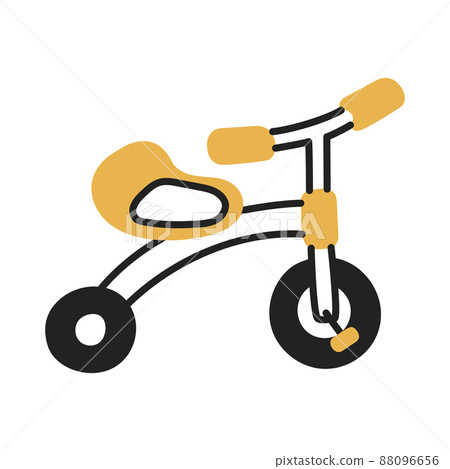 Tricycle. Hand Drawn Doodle Kid Stuff Icon. Tricycle. Hand Drawn Doodle Kid Stuff Icon. 88096656