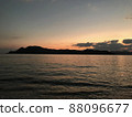 The sea at sunset and Kakeromajima 88096677